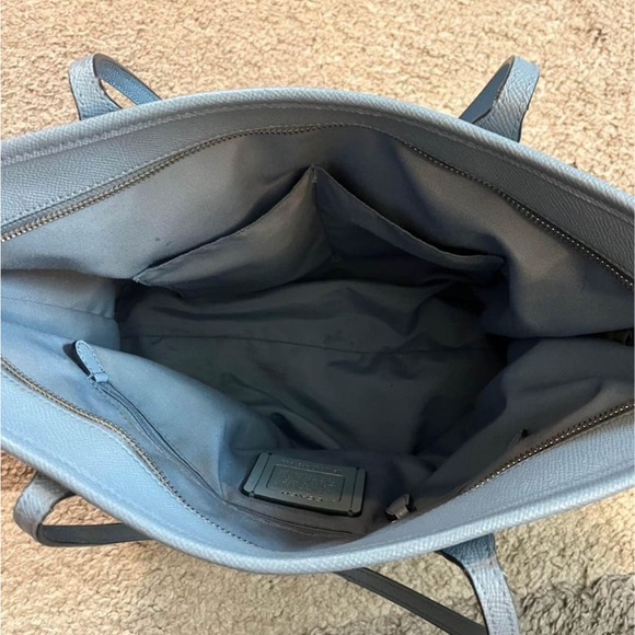 Light Blue Used Coach Purse - Picture 5 of 9